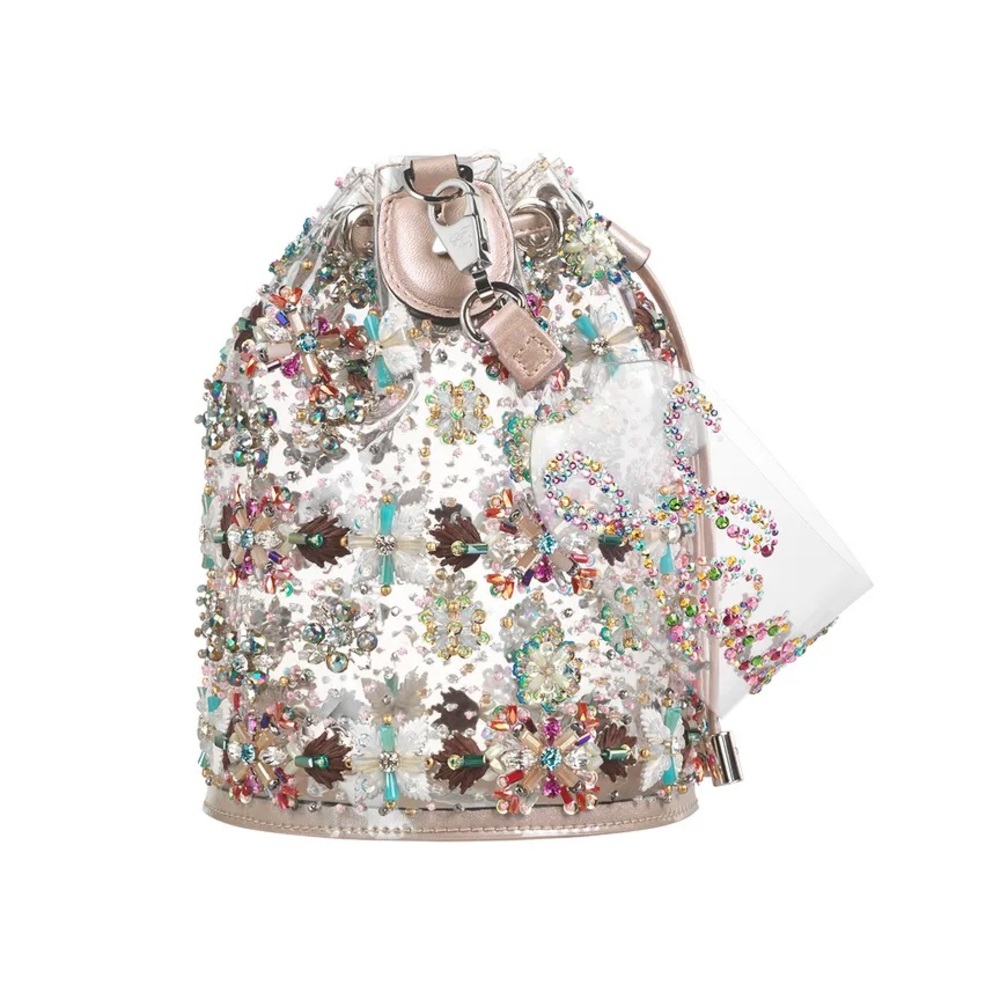 Christian Louboutin Marie Jane Embellished Bucket Bag – Rare Statement Piece